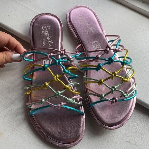 Seychelles leather metallic sandals - Picture 2 of 3